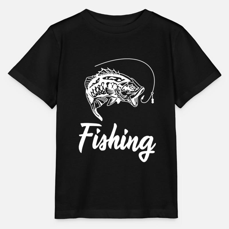 Pêche pêche pêche - T-shirt bio MINI CREATOR Stanley/Stella Enfant - noir