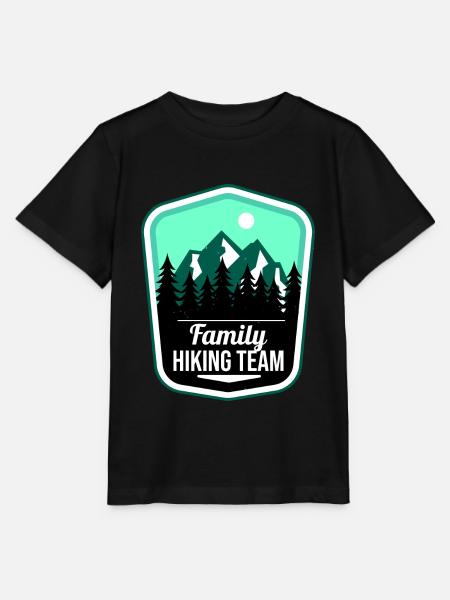 Family Hiking Team Wanderurlaub mit der Familie - Stanley/Stella Kinder T-Shirt MINI CREATOR - Schwarz
