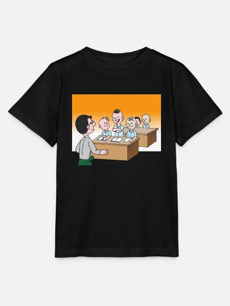 Schüler in der Klasse in der Schule - Stanley/Stella Kinder T-Shirt MINI CREATOR - Schwarz
