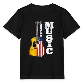 Métropole Banjo Musique country Rock Musique - T-shirt bio MINI CREATOR Stanley/Stella Enfant - noir - Devant - Mikhail (115cm)