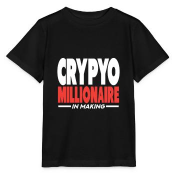 Mein Ruhestandsplan BNB, Binance Coin - Stanley/Stella Kinder T-Shirt MINI CREATOR  - Schwarz - Vorne - Mikhail (115cm)