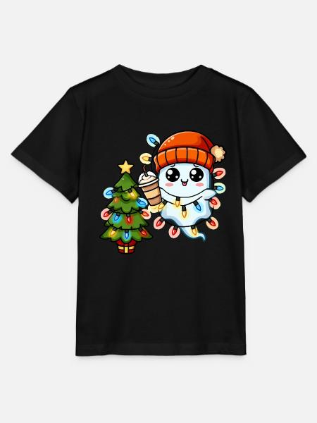 Weihnachtsgeist Lichterkette Weihnachtsbaum - Stanley/Stella Kinder T-Shirt MINI CREATOR  - Schwarz