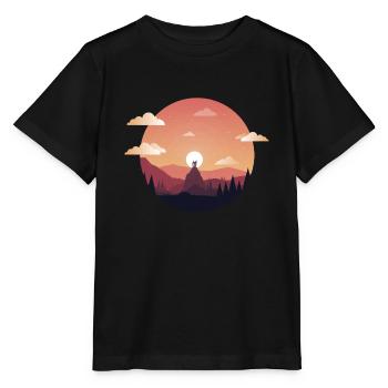 Sunset Comic - T-shirt bio MINI CREATOR Stanley/Stella Enfant - noir - Devant - Mikhail (115cm)
