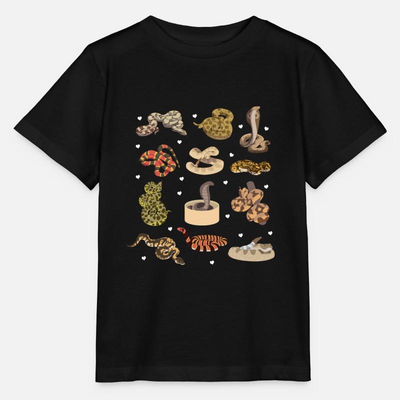 Schlangen - Stanley/Stella Kinder T-Shirt MINI CREATOR  - Schwarz