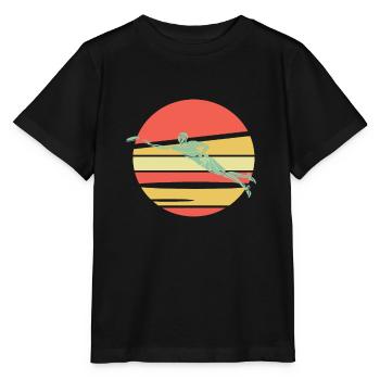 Ultimate Frisbee - Stanley/Stella Kinder T-Shirt MINI CREATOR  - Schwarz - Vorne - Mikhail (115cm)