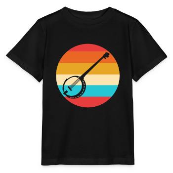 Banjo - Stanley/Stella Kinder T-Shirt MINI CREATOR  - Schwarz - Vorne - Mikhail (115cm)
