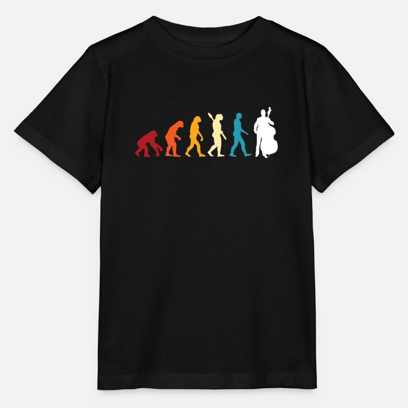 Contrebasse Evolution - T-shirt bio MINI CREATOR Stanley/Stella Enfant - noir