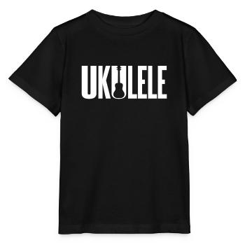 Ukulele - Stanley/Stella Kinder T-Shirt MINI CREATOR  - Schwarz - Vorne - Mikhail (115cm)