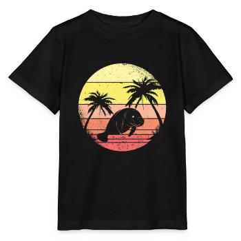 Larmas et les palmiers - T-shirt bio MINI CREATOR Stanley/Stella Enfant - noir - Devant - Mikhail (115cm)