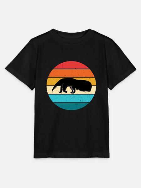 Ameisenbär - Stanley/Stella Kinder T-Shirt MINI CREATOR  - Schwarz