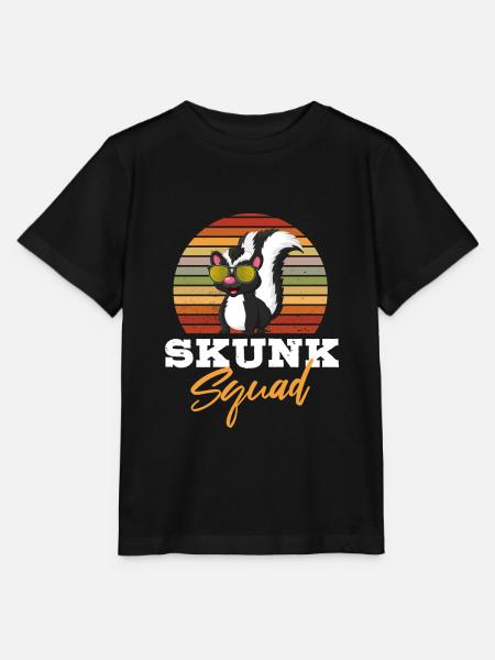 Stinktier Squad - Stanley/Stella Kinder T-Shirt MINI CREATOR  - Schwarz