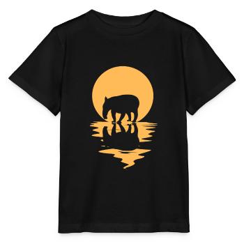 Tapir - T-shirt bio MINI CREATOR Stanley/Stella Enfant - noir - Devant - Mikhail (115cm)