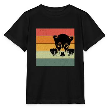 Ours du nez - T-shirt bio MINI CREATOR Stanley/Stella Enfant - noir - Devant - Mikhail (115cm)