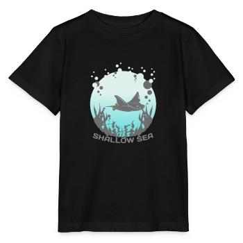 Mer peu profonde - Marine Life Underwater Creatures Sea - T-shirt bio MINI CREATOR Stanley/Stella Enfant - noir - Devant - Mikhail (115cm)