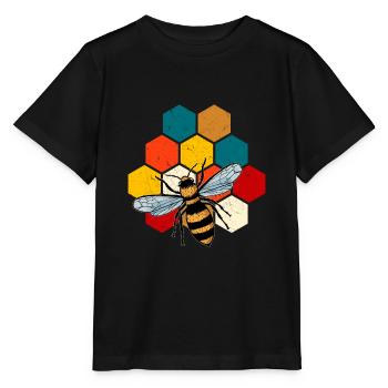 honeycomb - Stanley/Stella MINI CREATOR Kids’ T-Shirt - black - Front - Mikhail (115cm)
