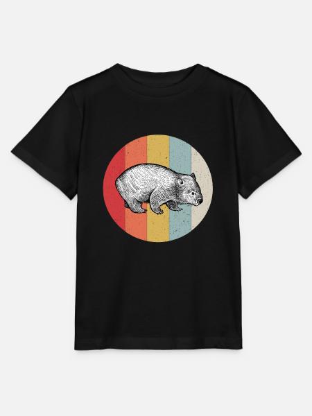Wombat - Stanley/Stella Kinder T-Shirt MINI CREATOR - Schwarz