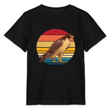faucon pèlerin - T-shirt bio MINI CREATOR Stanley/Stella Enfant - noir - Devant - Mikhail (115cm)