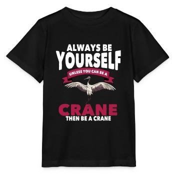 Kranich - Stanley/Stella Kinder T-Shirt MINI CREATOR  - Schwarz - Vorne - Mikhail (115cm)