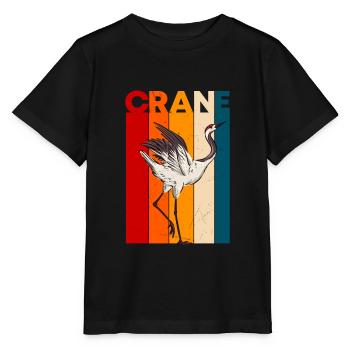 Kranich - Stanley/Stella Kinder T-Shirt MINI CREATOR  - Schwarz - Vorne - Mikhail (115cm)