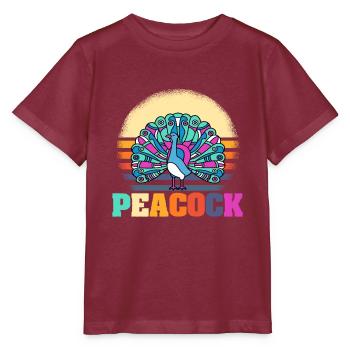 Paon - T-shirt bio MINI CREATOR Stanley/Stella Enfant - bordeaux - Devant - Kain (125cm)