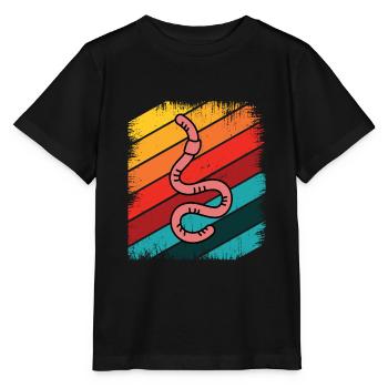 Ver de terre - T-shirt bio MINI CREATOR Stanley/Stella Enfant - noir - Devant - Mikhail (115cm)