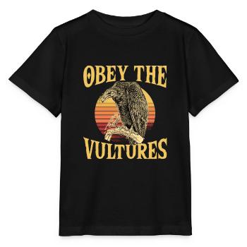 Obey the Vultures - Stanley/Stella MINI CREATOR Kids’ T-Shirt - black - Front - Mikhail (115cm)