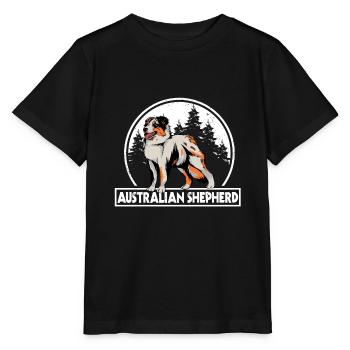 Australian Shepherd - T-shirt bio MINI CREATOR Stanley/Stella Enfant - noir - Devant - Mikhail (115cm)