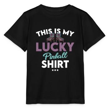 Pinball Lucky Shirt Gift - Stanley/Stella MINI CREATOR Kids’ T-Shirt - black - Front - Mikhail (115cm)