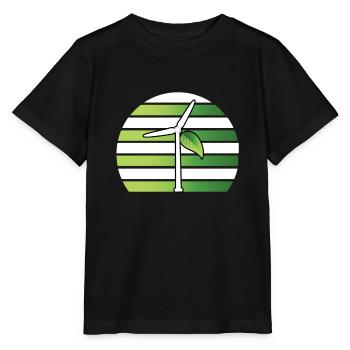 wind turbine - Stanley/Stella MINI CREATOR Kids’ T-Shirt - black - Front - Mikhail (115cm)
