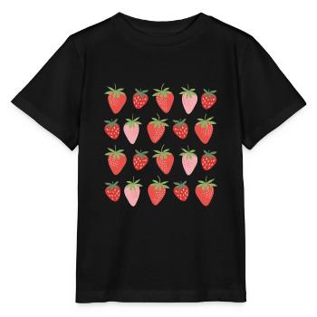 Fraises - T-shirt bio MINI CREATOR Stanley/Stella Enfant - noir - Devant - Mikhail (115cm)