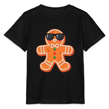 Lebkuchenmann - Stanley/Stella Kinder T-Shirt MINI CREATOR  - Schwarz - Vorne - Mikhail (115cm)
