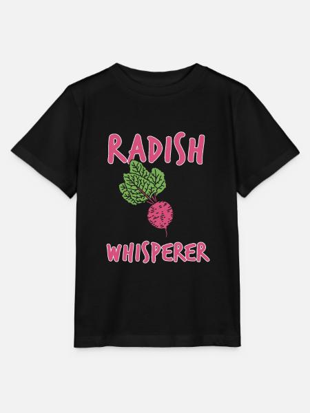 Radieschen Flüsterer Geschenk - Stanley/Stella Kinder T-Shirt MINI CREATOR - Schwarz