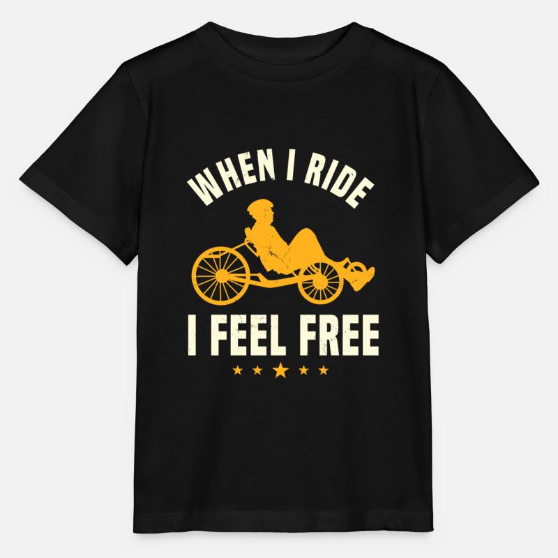 Liegerad Spruch Geschenk - Stanley/Stella Kinder T-Shirt MINI CREATOR  - Schwarz