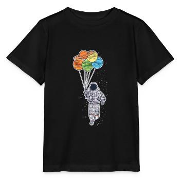 Astronaut - Stanley/Stella MINI CREATOR Kids’ T-Shirt - black - Front - Mikhail (115cm)