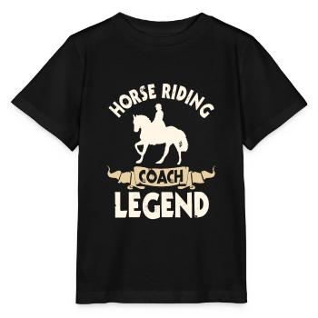 Légende de l’instructeur d’équitation - T-shirt bio MINI CREATOR Stanley/Stella Enfant - noir - Devant - Mikhail (115cm)
