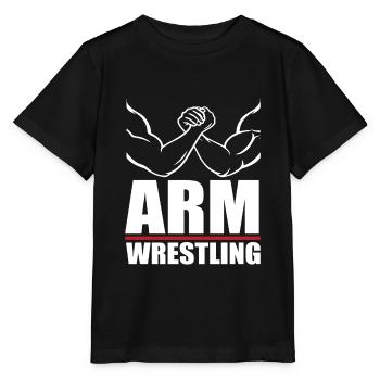 Armdrücken - Stanley/Stella Kinder T-Shirt MINI CREATOR  - Schwarz - Vorne - Mikhail (115cm)