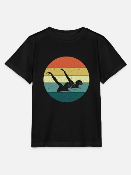Synchronschwimmen - Stanley/Stella Kinder T-Shirt MINI CREATOR - Schwarz