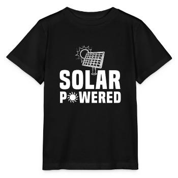 Solar Betrieben - Stanley/Stella Kinder T-Shirt MINI CREATOR  - Schwarz - Vorne - Mikhail (115cm)