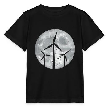 Wind turbine - Stanley/Stella MINI CREATOR Kids’ T-Shirt - black - Front - Mikhail (115cm)