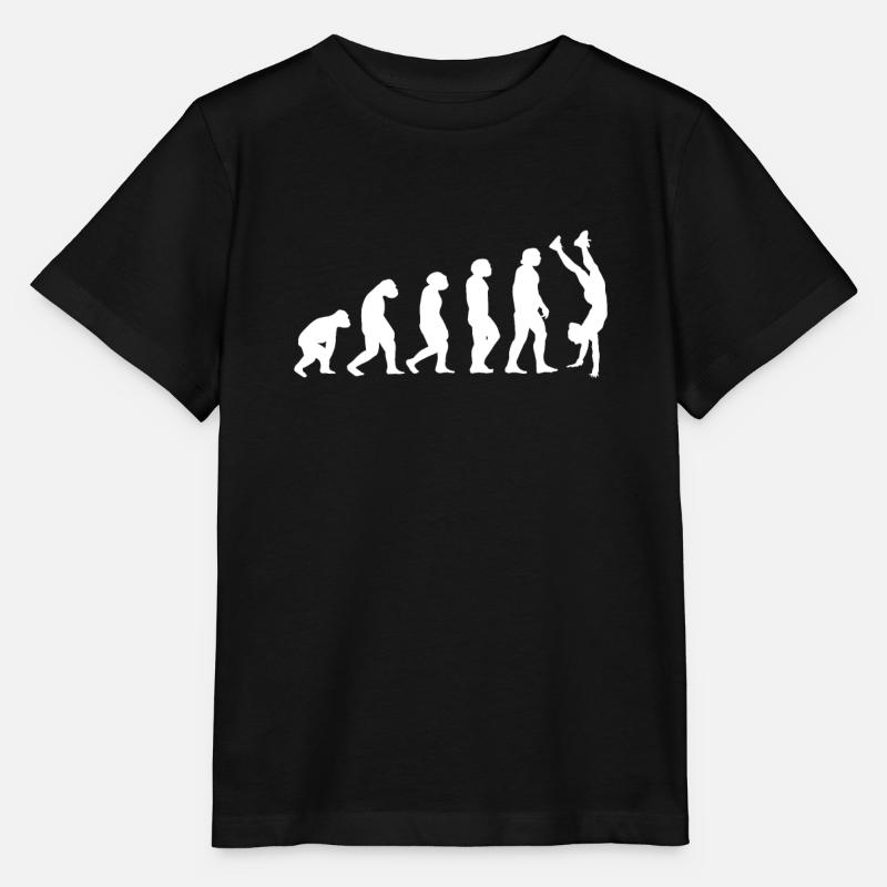 Évolution du handstand - T-shirt bio MINI CREATOR Stanley/Stella Enfant - noir