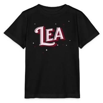 Lea Namen personalisiert - Stanley/Stella Kinder T-Shirt MINI CREATOR  - Schwarz - Vorne - Mikhail (115cm)