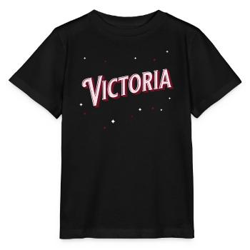 Nom Victoria personnalisé - T-shirt bio MINI CREATOR Stanley/Stella Enfant - noir - Devant - Mikhail (115cm)