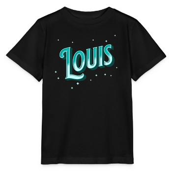 Louis Namen personalisiert - Stanley/Stella Kinder T-Shirt MINI CREATOR  - Schwarz - Vorne - Mikhail (115cm)