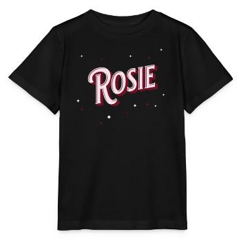 Nom Rosie personnalisé - T-shirt bio MINI CREATOR Stanley/Stella Enfant - noir - Devant - Mikhail (115cm)