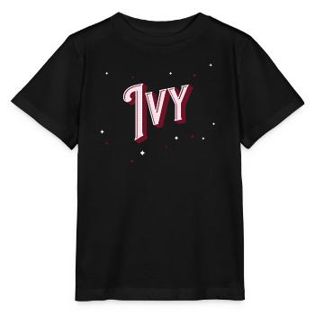 Noms de lierre personnalisés - T-shirt bio MINI CREATOR Stanley/Stella Enfant - noir - Devant - Mikhail (115cm)