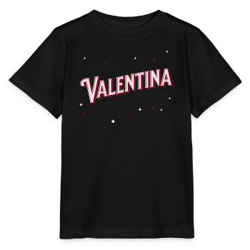 Nom Valentina personnalisé - T-shirt bio MINI CREATOR Stanley/Stella Enfant - noir - Devant - Mikhail (115cm)