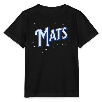 Mats Namen personalisiert - Stanley/Stella Kinder T-Shirt MINI CREATOR  - Schwarz - Vorne - Mikhail (115cm)