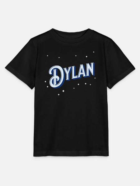 Dylan Namen personalisiert - Stanley/Stella Kinder T-Shirt MINI CREATOR - Schwarz