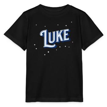 Luke Namen personalisiert - Stanley/Stella Kinder T-Shirt MINI CREATOR  - Schwarz - Vorne - Mikhail (115cm)