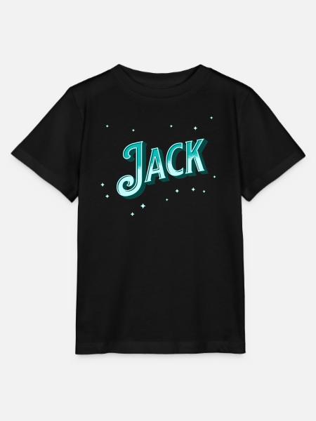 Jack names personalized - Stanley/Stella MINI CREATOR Kids’ T-Shirt - black